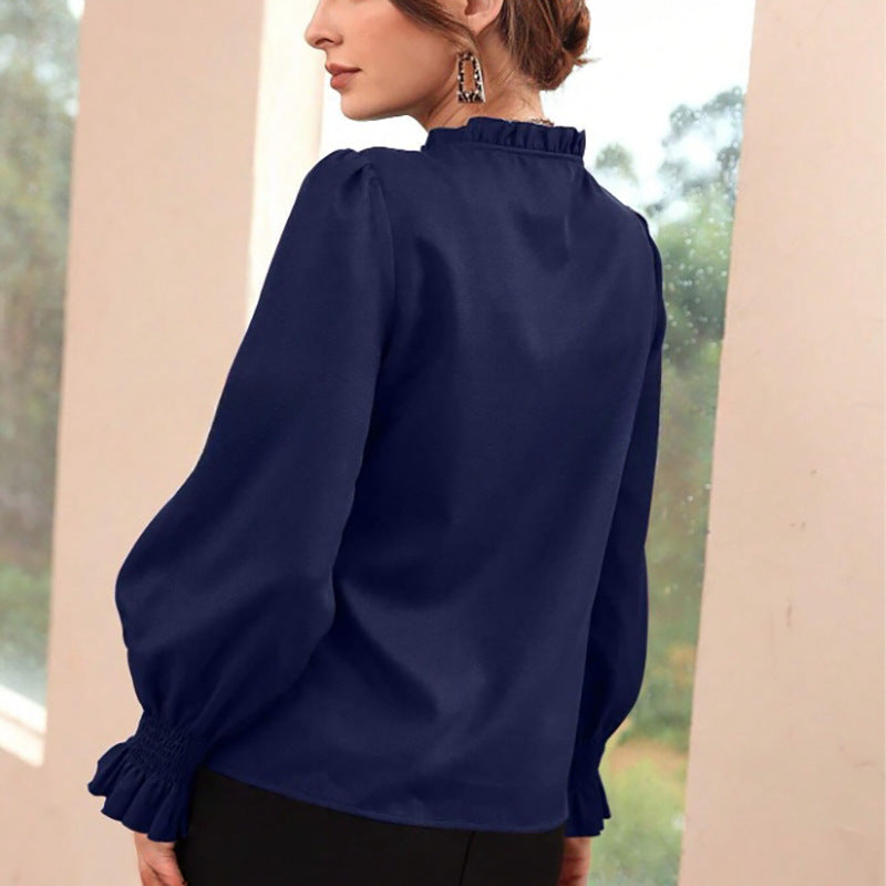Drune | Satin Langarmshirt