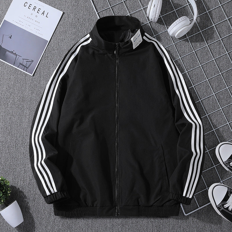 Herren Sportliche Übergangsjacke mit Reißverschluss und seitlichen Taschen Drune