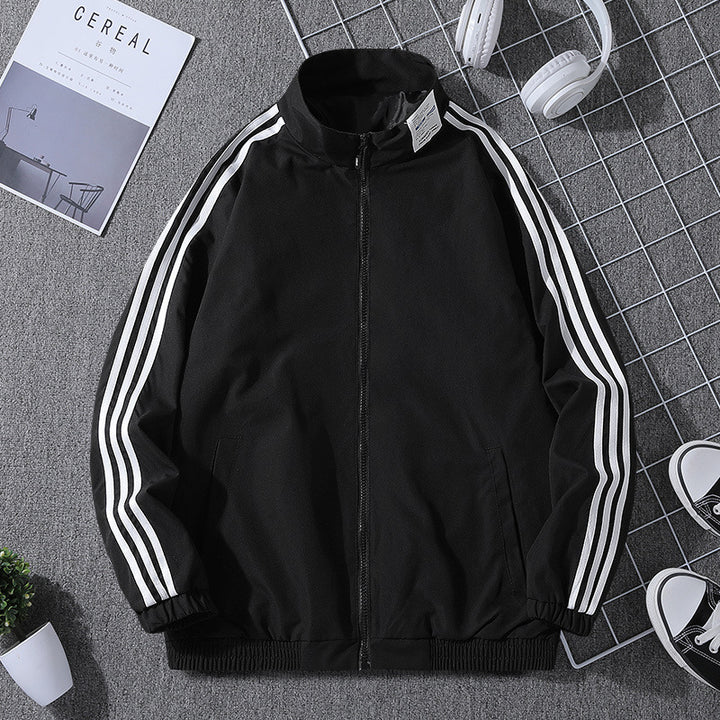 Herren Sportliche Übergangsjacke mit Reißverschluss und seitlichen Taschen Drune