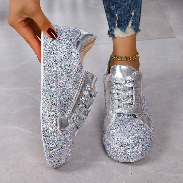 Damen Glitzernde Sneakers mit hohem Komfort und modischem Design Drune