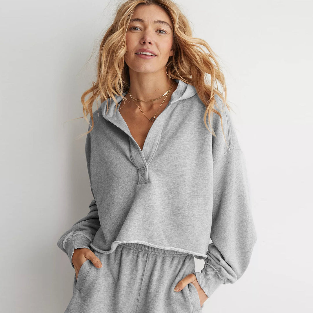 Damen Oversized Kapuzenpullover Drune