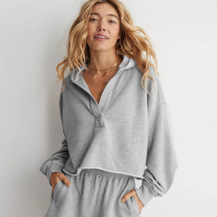 Damen Oversized Kapuzenpullover Drune