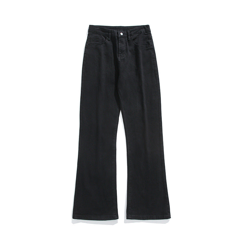 Herren Flared-Denimhose mit mittelhoher Taille und leichtem Schlag Drune