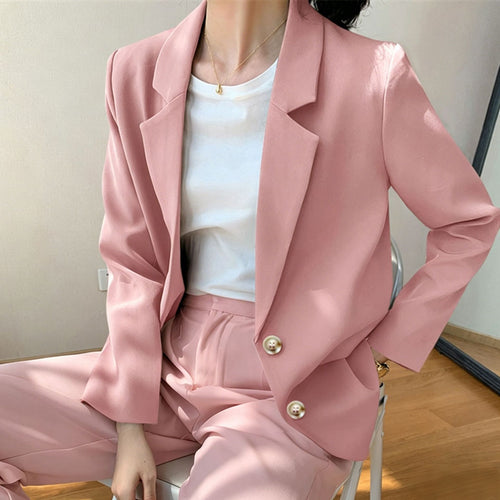 Damen Eleganter Oversized Blazer mit hochwertigen Details Drune