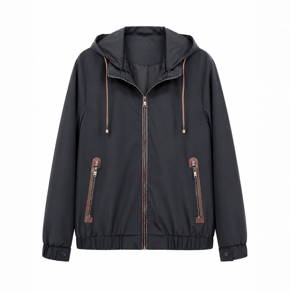 Herren Sportliche Übergangsjacke mit Kapuze Drune