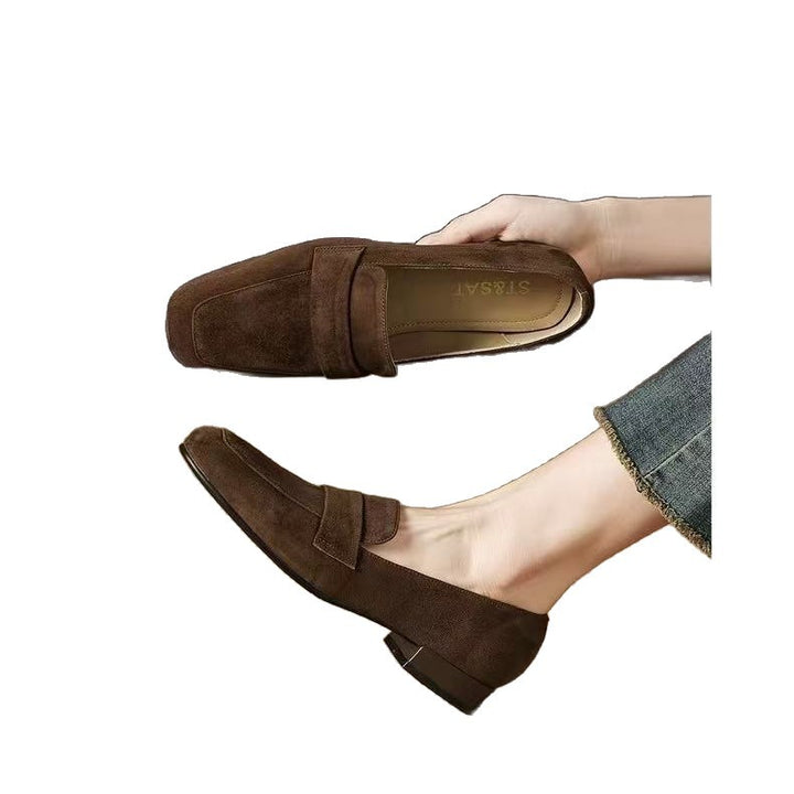Damen Elegante Mokassins aus Veloursleder Drune