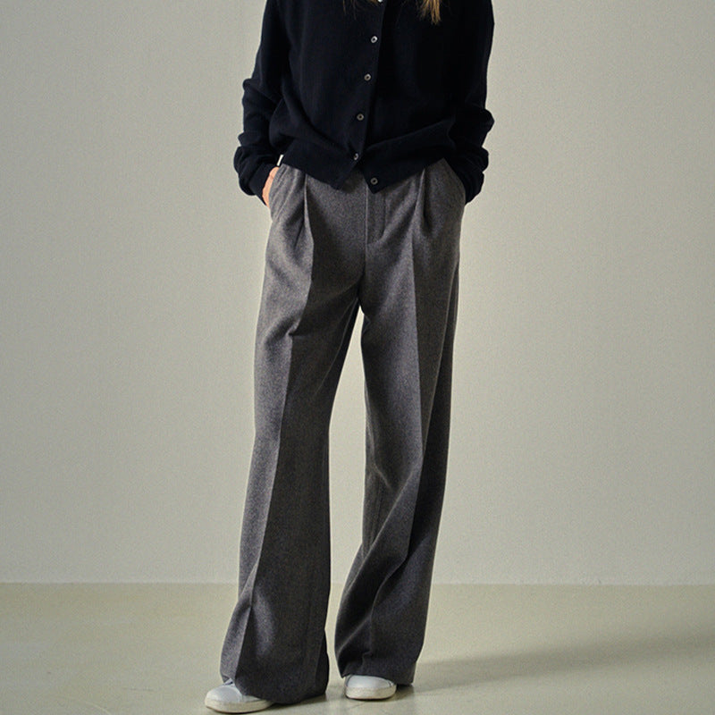 Damen elegante weite Anzughose Drune