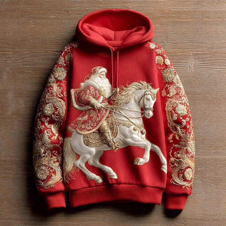 Damen Kreativer Kapuzenpullover mit Skelett- und Weihnachtsmotiv Drune