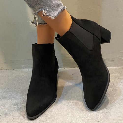 Damen Elegante Stiefeletten Drune