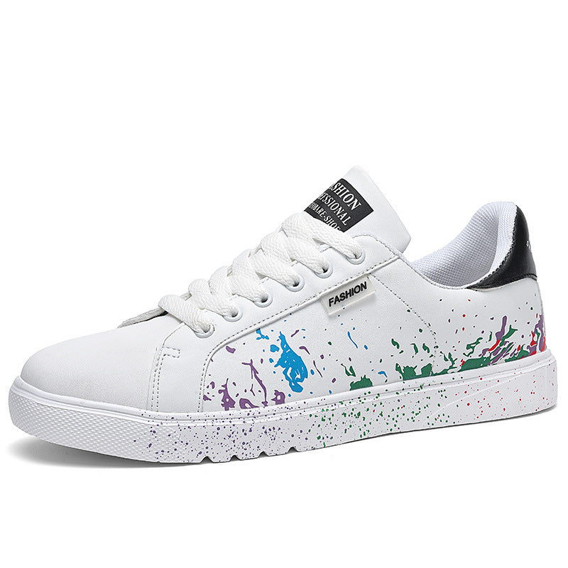 Unisex Freizeit-Sneaker mit Farbspritz-Design und gepolstertem Komfortfußbett Drune