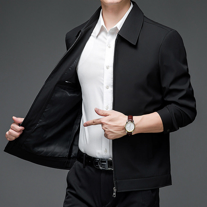 Herren Freizeitzip-Jacke mit lässigem Schnitt und atmungsaktivem Material Drune