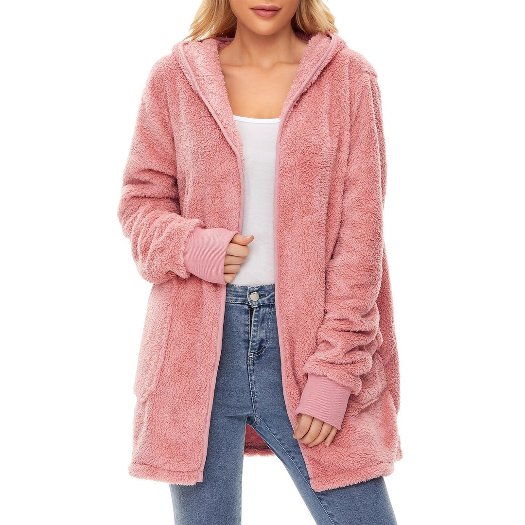 Damen weicher Fleece-Mantels Drune