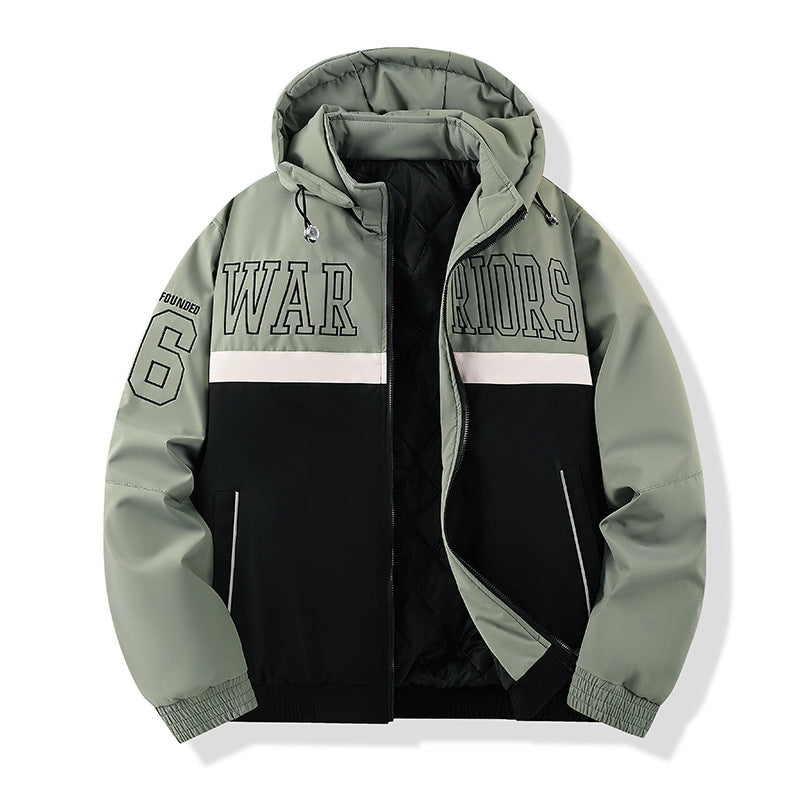 Herren Sportliche Steppjacke mit Kapuze Drune