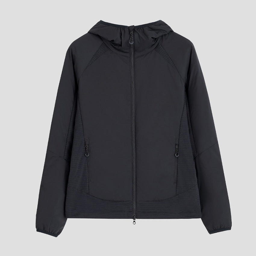 Damen Leichte Wind- und Thermojacke mit Kapuze, gesteppter Innenlage und Zweiwege-Reißverschluss Drune