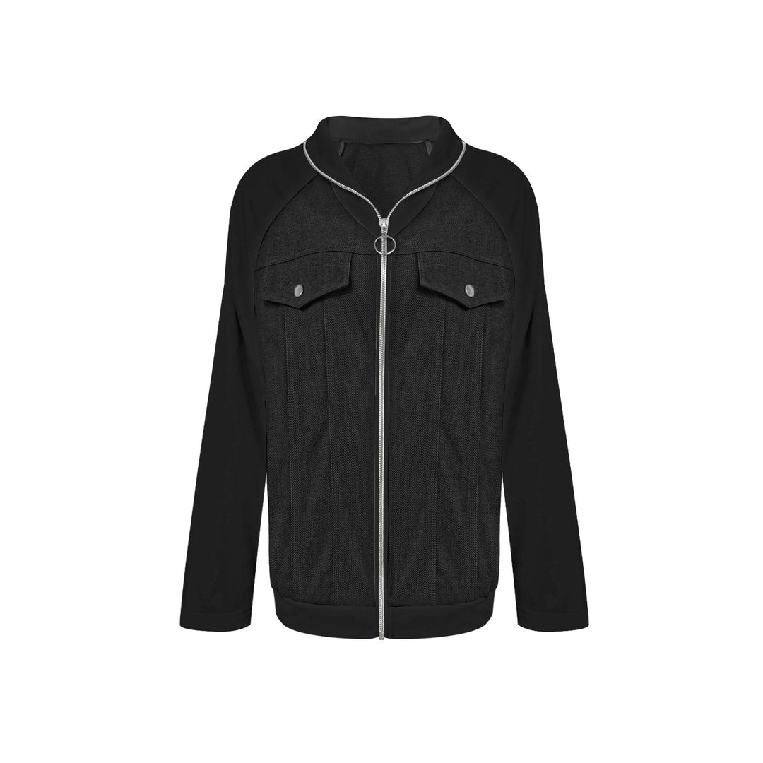Damen Cooles Sweatshirt mit seitlichen Taschen und modischen Applikationen Drune