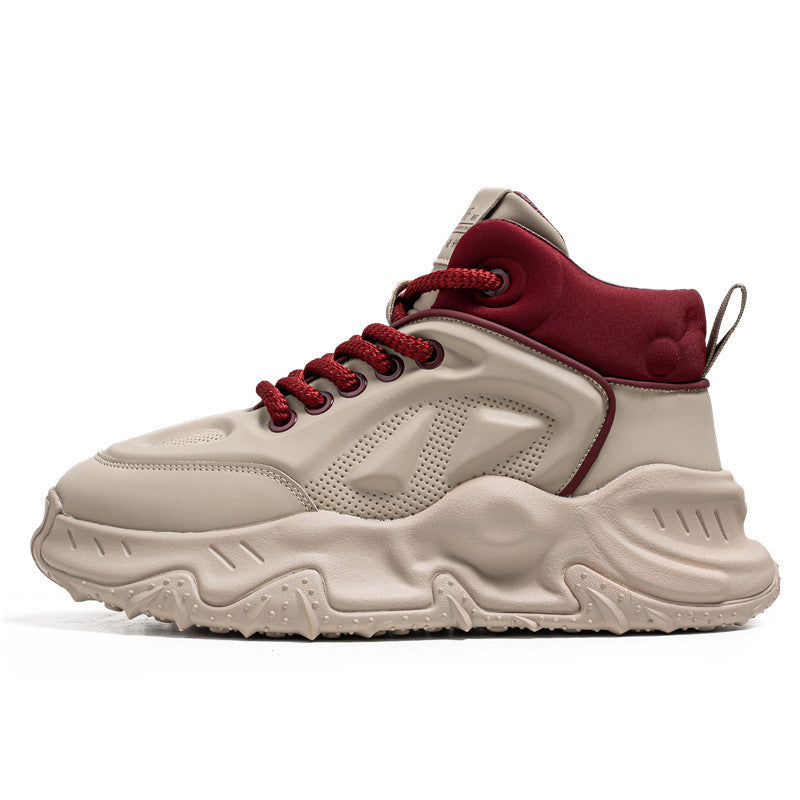 Herren urbane High-Top Tech-Chunky Sneaker mit griffiger Trailsohle und gepolstertem Knöchelkragen Drune