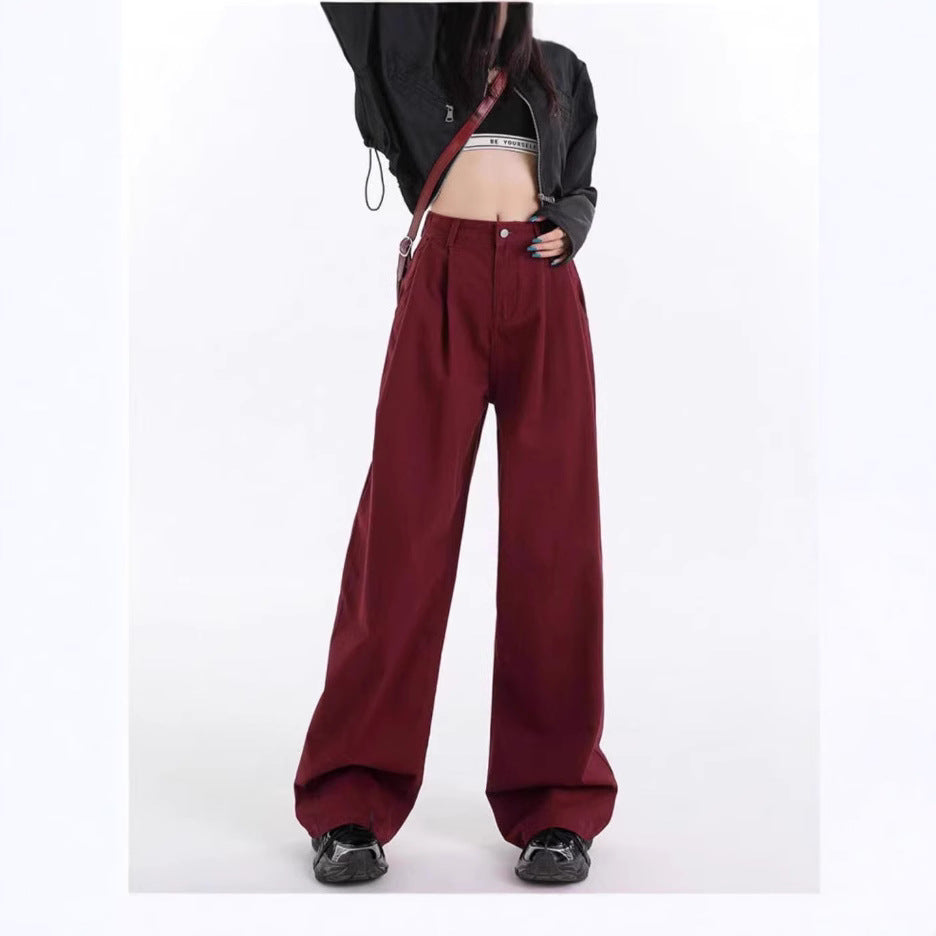 Damen Weit geschnittene Chino-Hose Drune