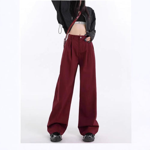 Damen Weit geschnittene Chino-Hose Drune