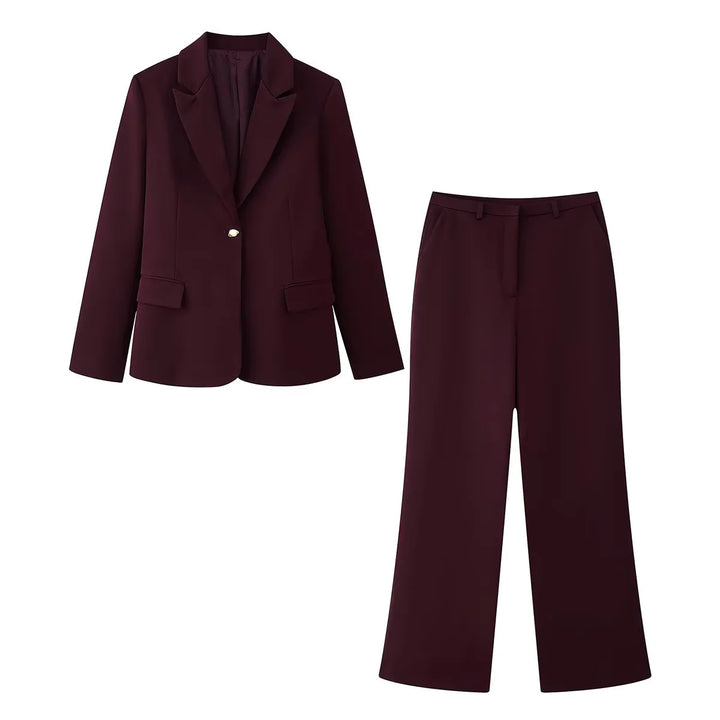 Damen nan weite Highwaist-Hose mit Palazzo-Silhouette, Bundschlaufen und verdeckter Verschluss Drune