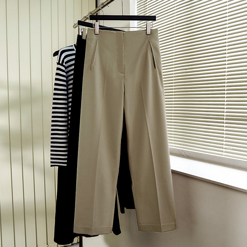 Damen elegante und weit geschnittene Anzughose Drune