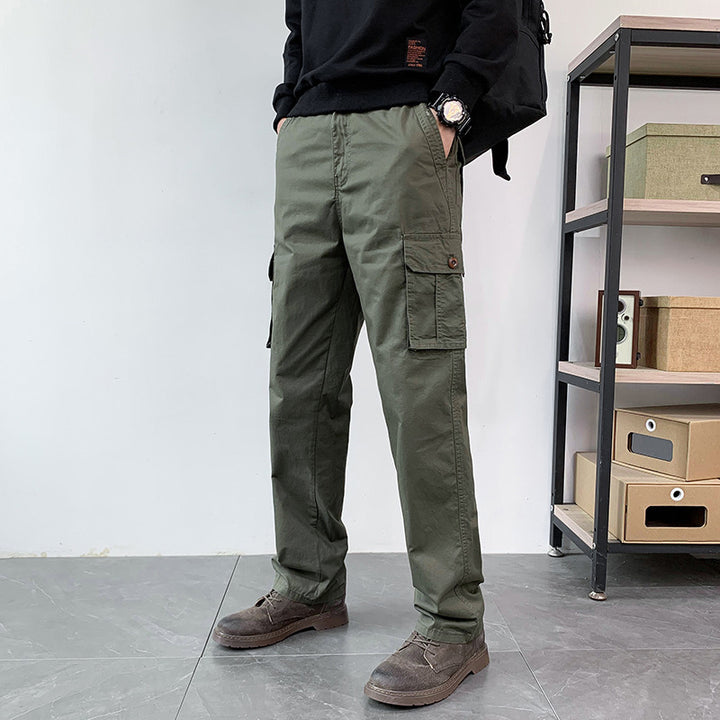 Herren Straight-Fit Cargohose mit Mehrfachtaschen und legerer Passform Drune