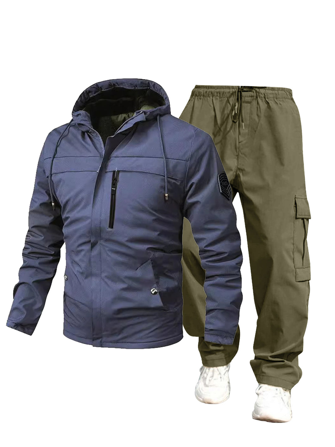 Herren Wetterfeste Outdoor-Jacke und Cargo-Hose Drune