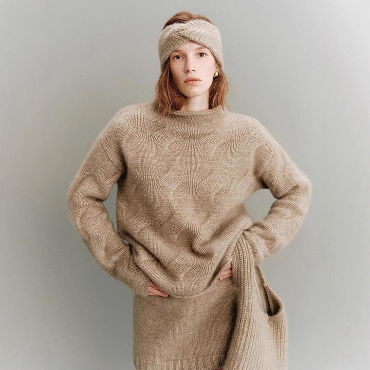 Damen Kuscheliger Oversized-Pullover aus mohair Drune