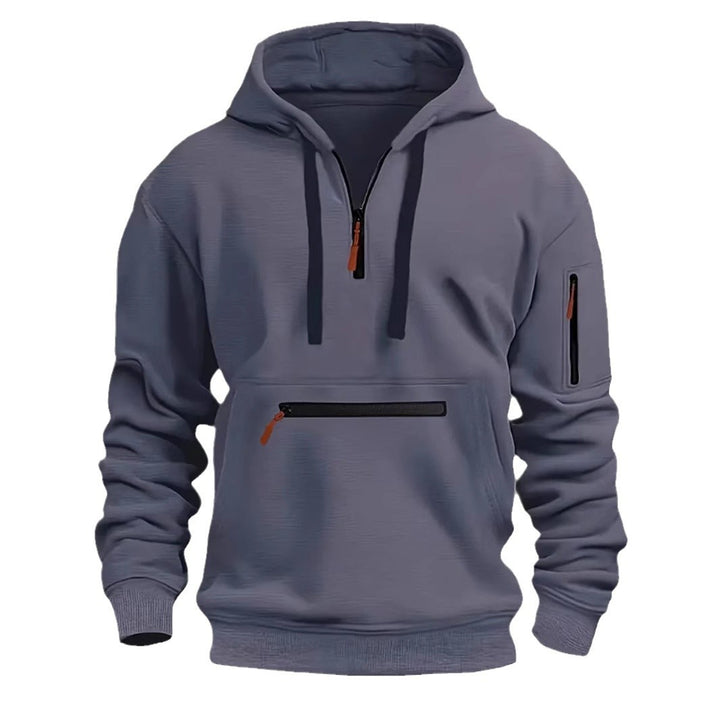 Herren Funktioneller Kapuzenpullover mit praktischem Reißverschluss Drune