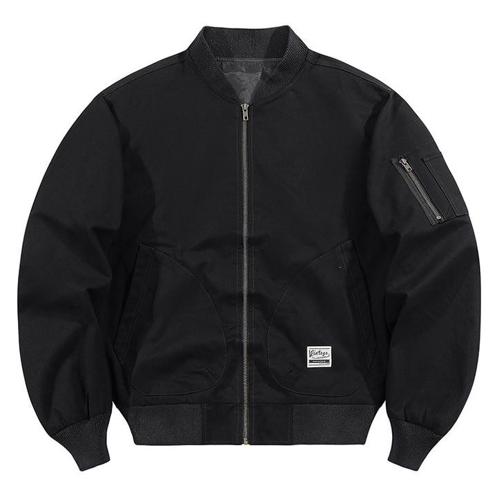 Herren Modische Bomberjacke mit praktischen Taschen Drune