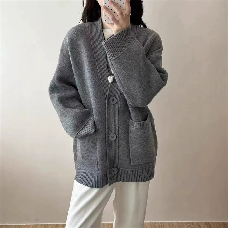 Damen gemütlicher Strickcardigan Drune
