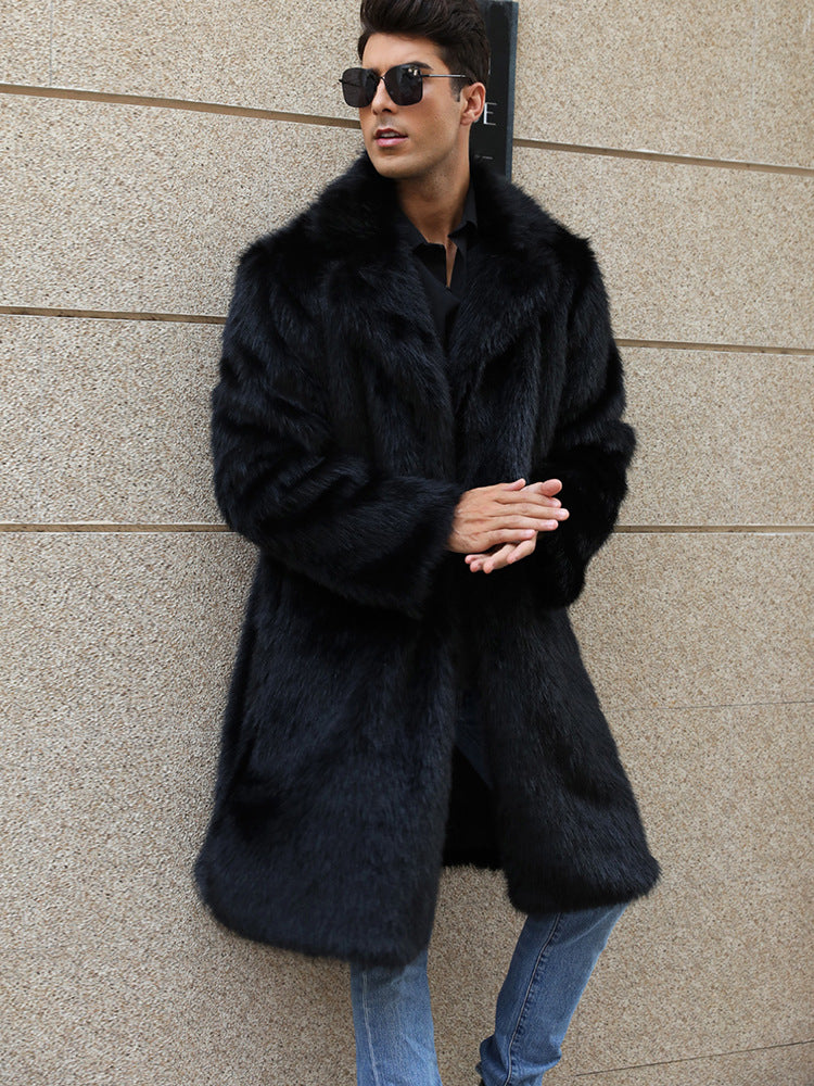 Herren elegante Felljacke Drune