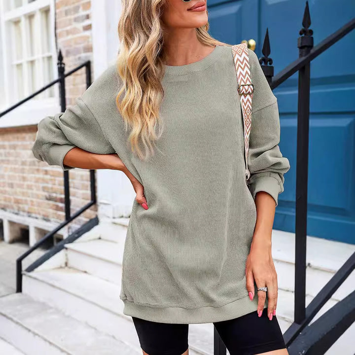 Damen lässiger Strickpullover im Oversized-Schnitt Drune