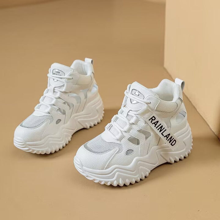 Damen Sportliche Hochschaft Sneaker mit strapazierfähiger Sohle Drune