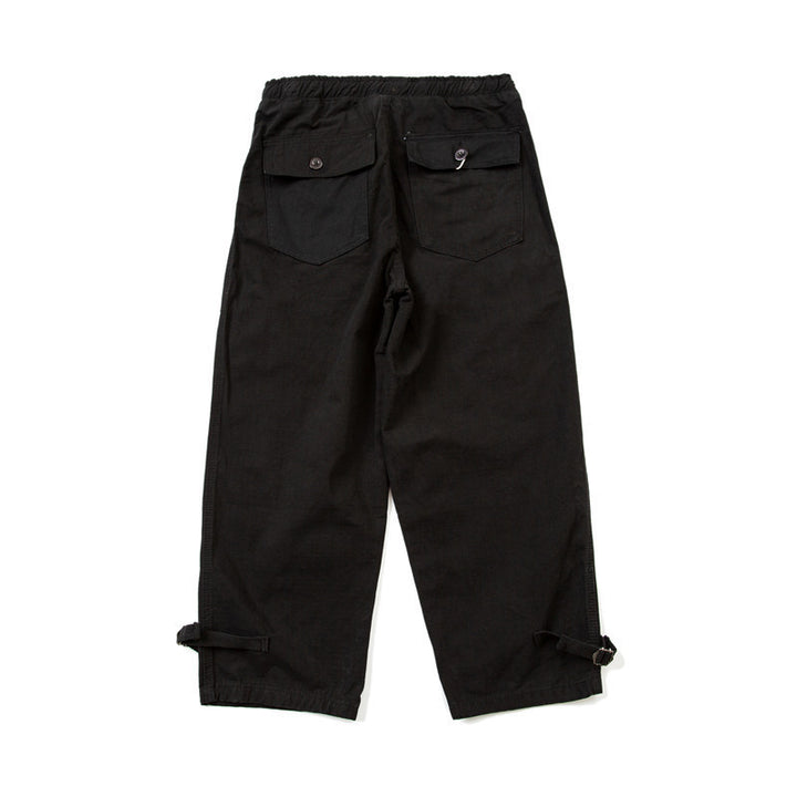 Herren Locker geschnittene Utility-Cargo-Hose mit Kordelbund und verstellbaren Beinriemen Drune