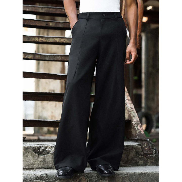 Herren Elegante und bequeme weite Stoffhose Drune