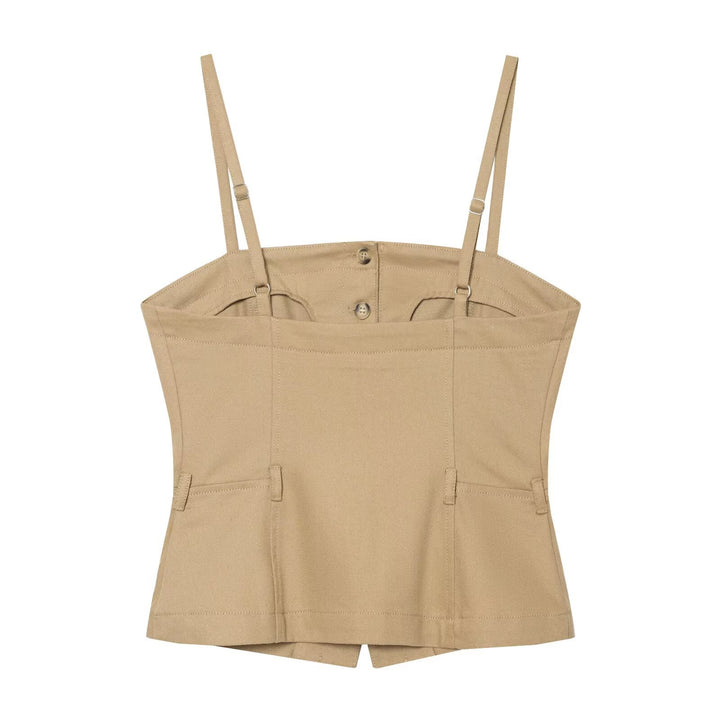 Damen elegante weit geschnittene Hochbundhose mit praktischen Taschen Drune