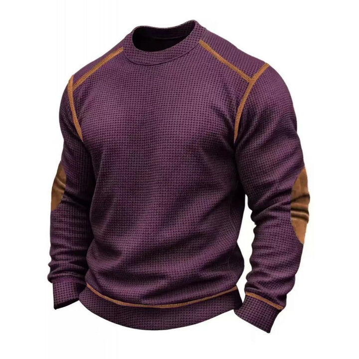 Herren Modischer Langarmpullover mit strukturiertem Design Drune