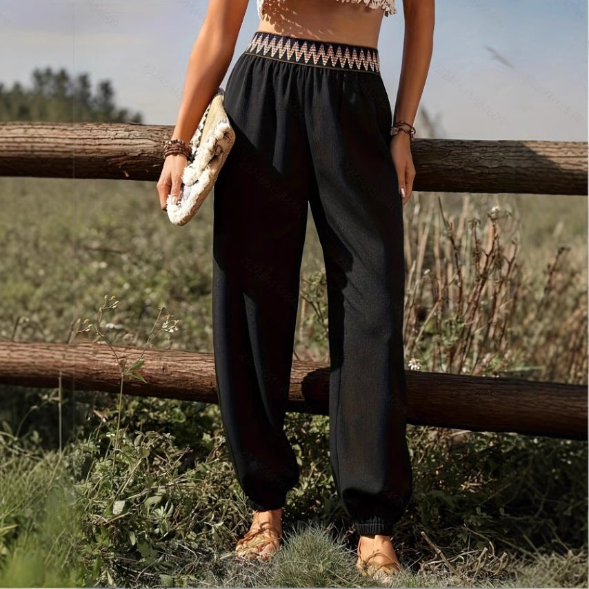 Damen Komfortable Freizeithose mit hohem Bund Drune