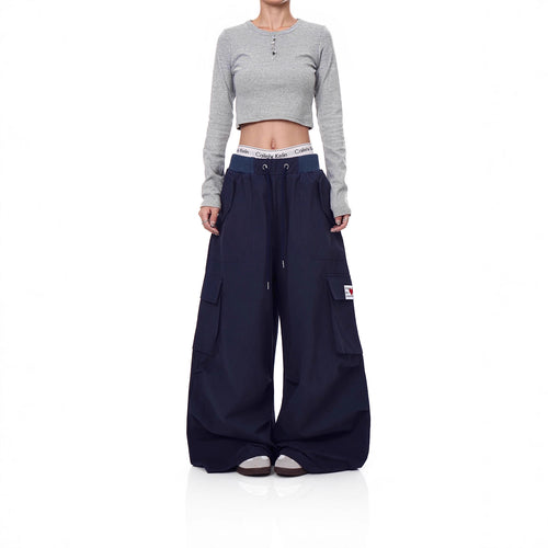 Damen Weitgeschnittene Cargo-Hose Drune 1787981945