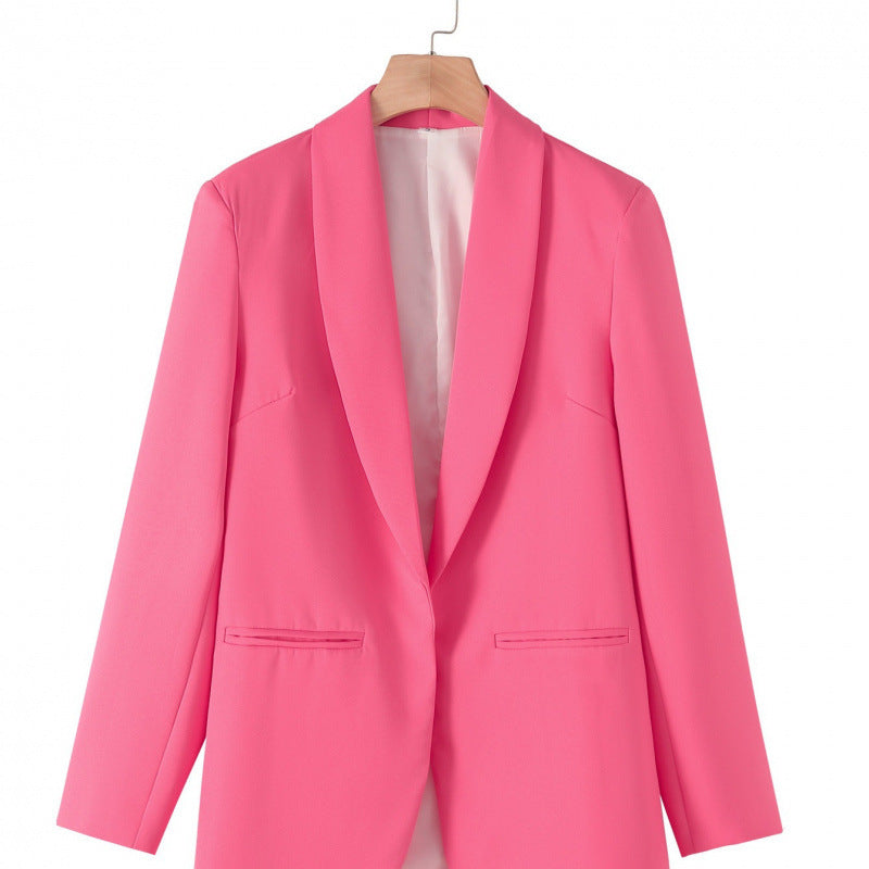 Damen eleganter Blazer mit einzigartigem Schnitt und Taschen Drune