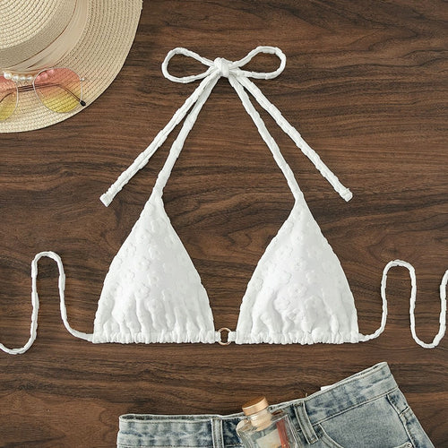 Damen Triangel-Bikini mit einzigartigem Muster Drune