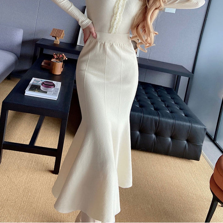 Damen Eleganter und schwingender Maxirock Drune