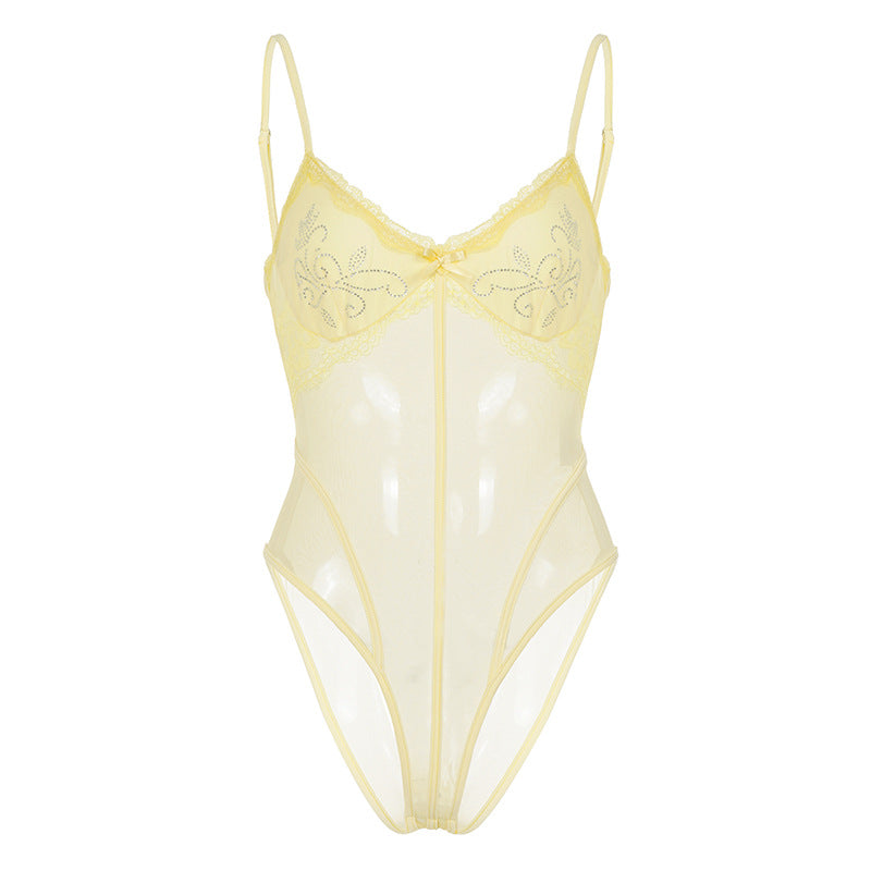 Damen Body mit verführerischen Spitze-Details und elegantem Design Drune