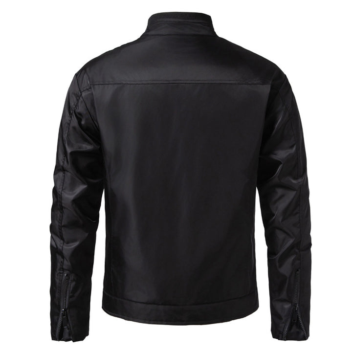 Herren Stylische Übergangsjacke mit hohem Stehkragen Drune