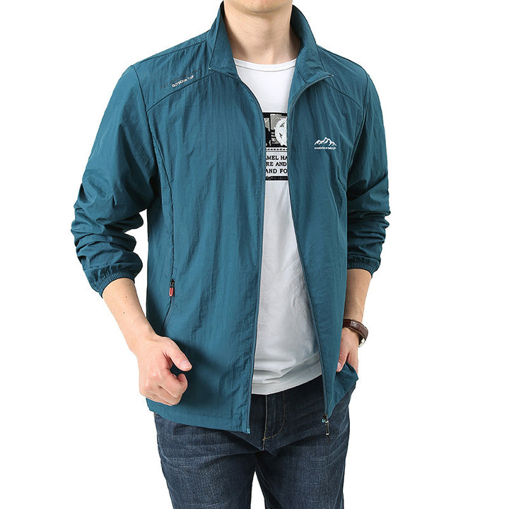 Herren Leichte Sportjacke mit Stehkragen Drune