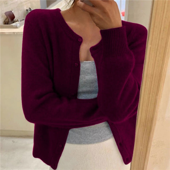Damen kuschelige Strickjacke Drune