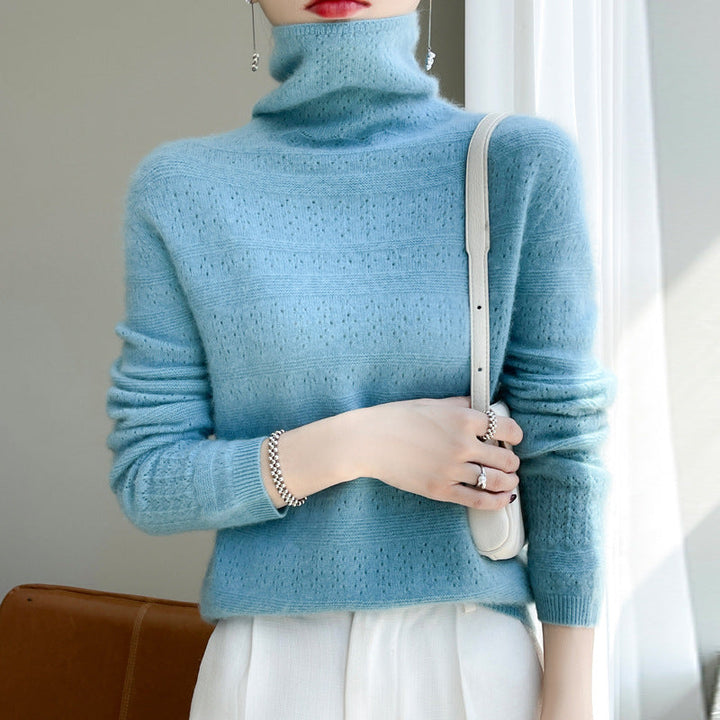 Drune | Rollkragenpullover - Weicher Strickpullover - Langärmliges Design