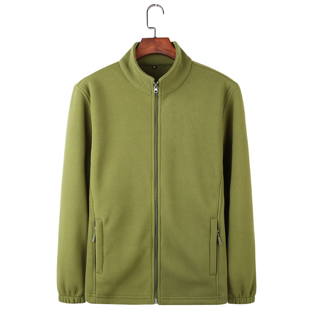 Damen Modische Fleecejacke mit hohem Kragen Drune