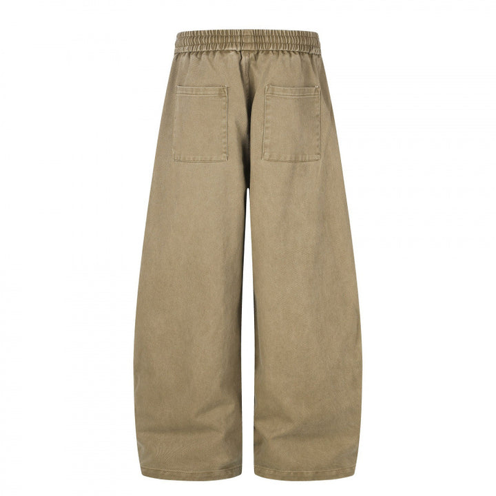 Unisex Weitgeschnittene Lounge-Hose mit Tunnelzug und extra weitem Bein Drune