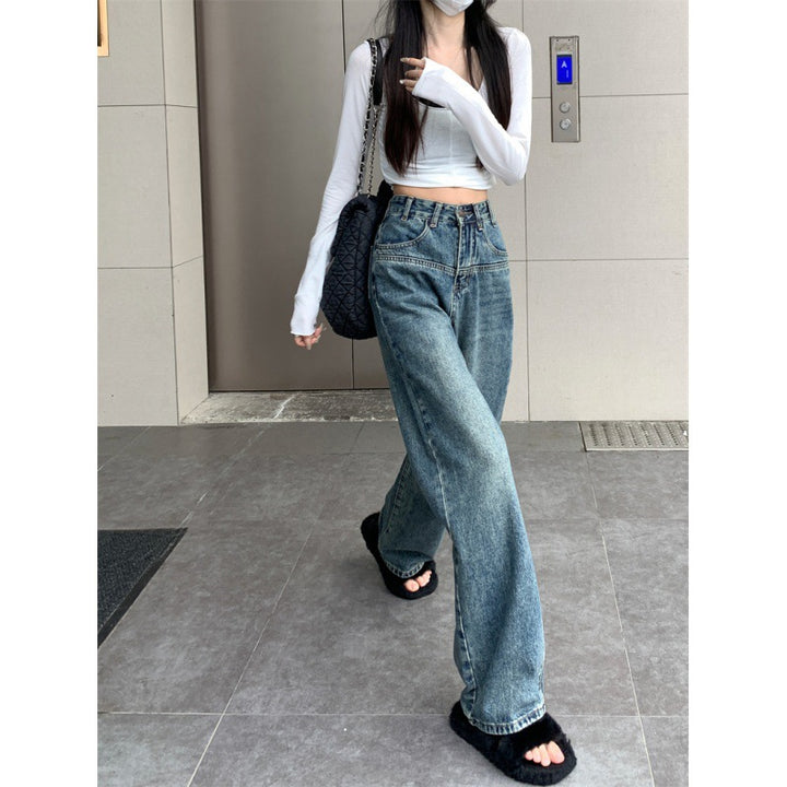 Damen Weit geschnittene Vintage Jeans Drune
